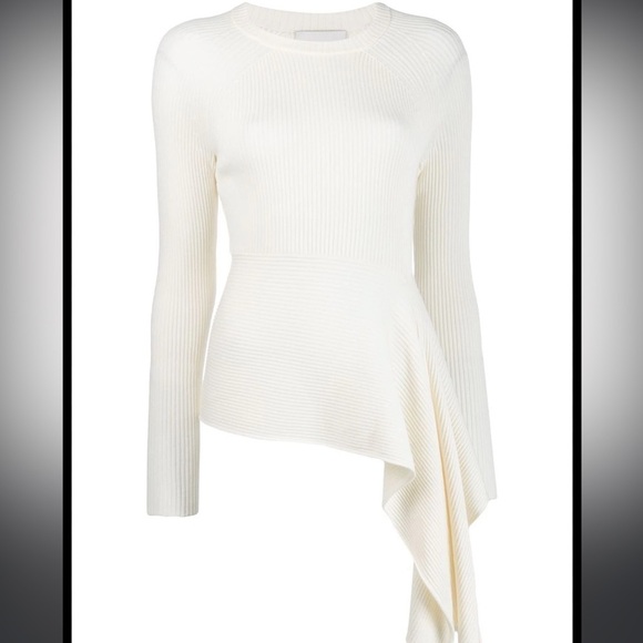 3.1 Phillip Lim Ribbed Sweater With Waist Tie - Picture 2 of 8